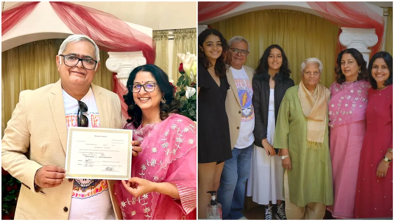 Filmmaker Hansal Mehta tied the knot with longtime partner Safeena Husain (after 17 years) in an intimate ceremony in San Francisco recently