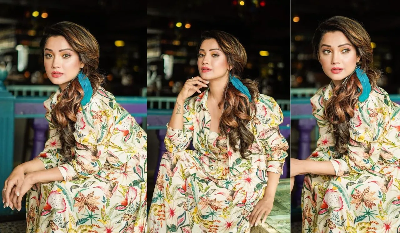 Actress Adaa Khan looks ravishing in Designer Zeel Agarwal’s collection