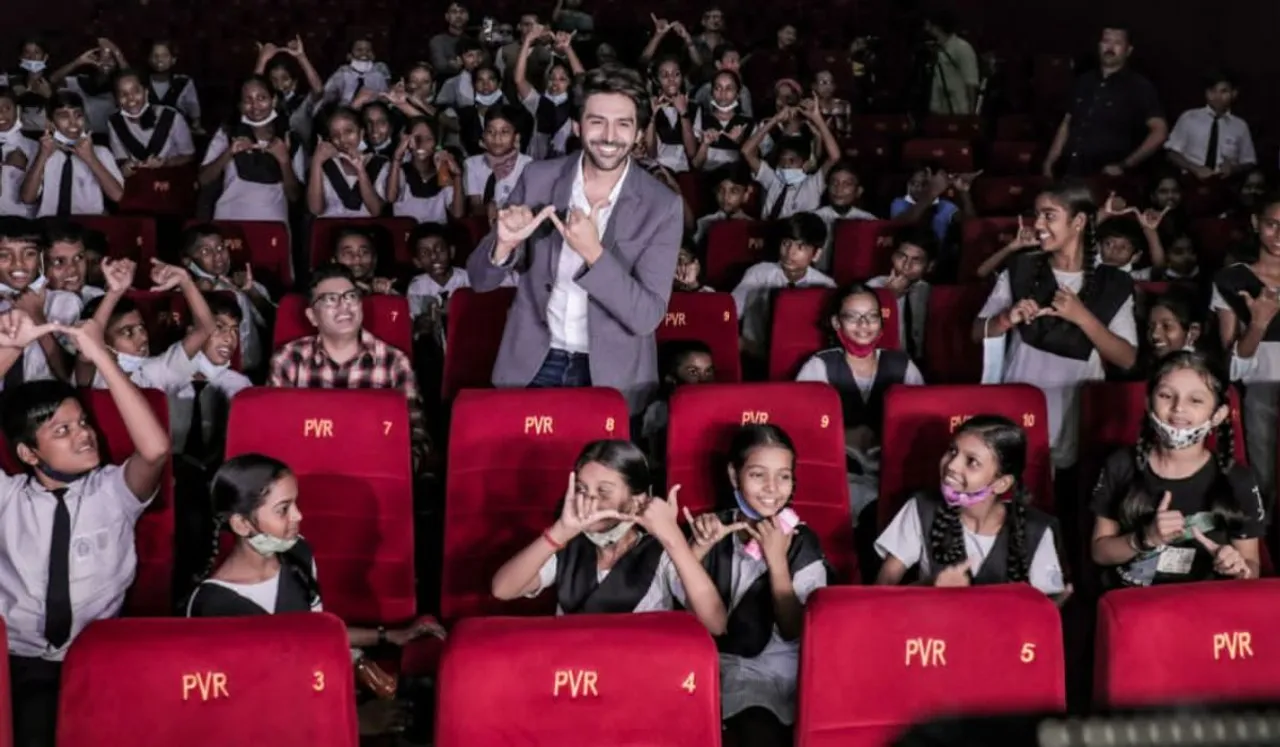 Kartik Aaryan and Bhushan Kumar host a special screening of Bhool Bhulaiyaa 2 for kids