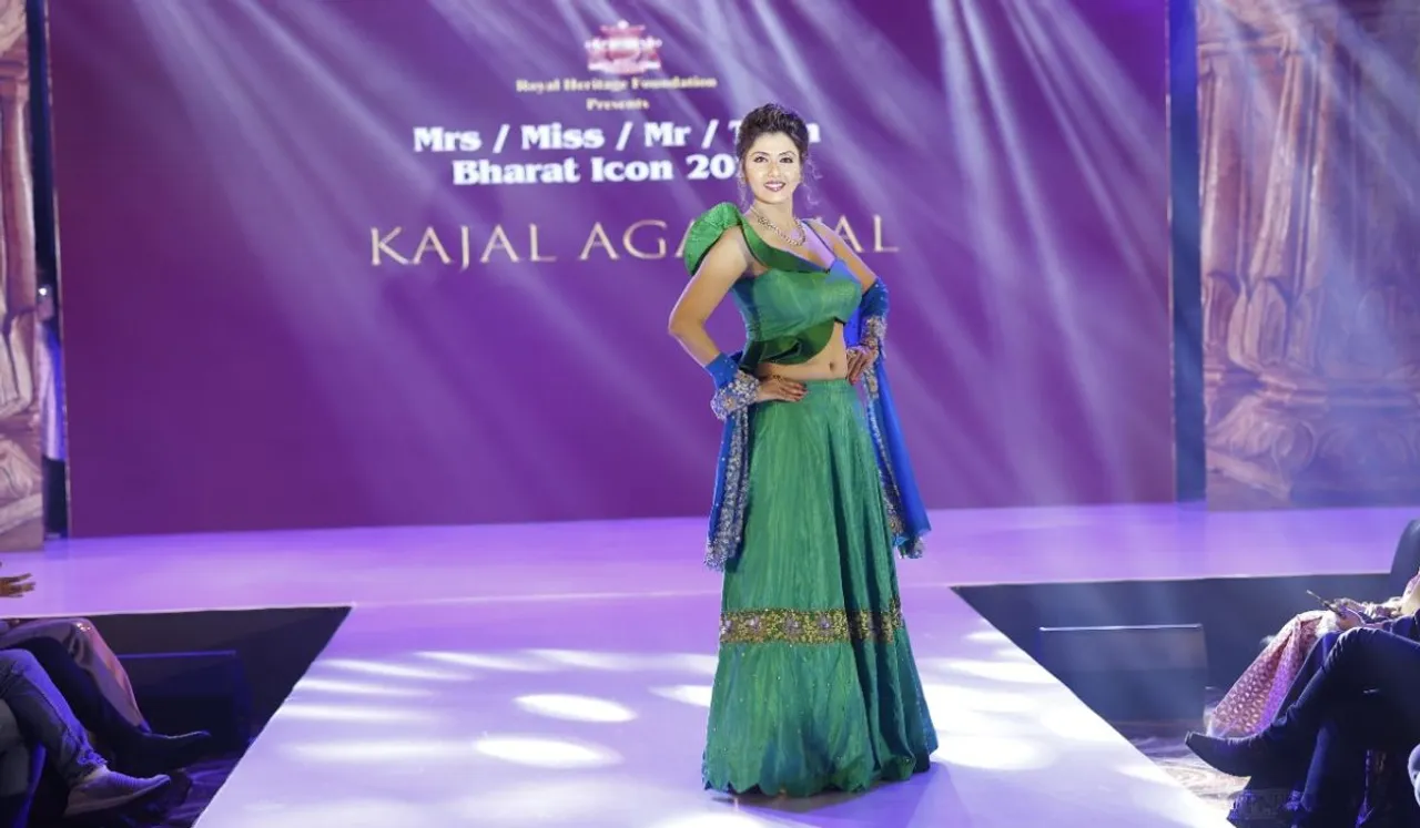 Jyoti Saxena Steals The Show With Her Stunning Walk As A Show Stopper For Ace Designer Kajal Agarwal