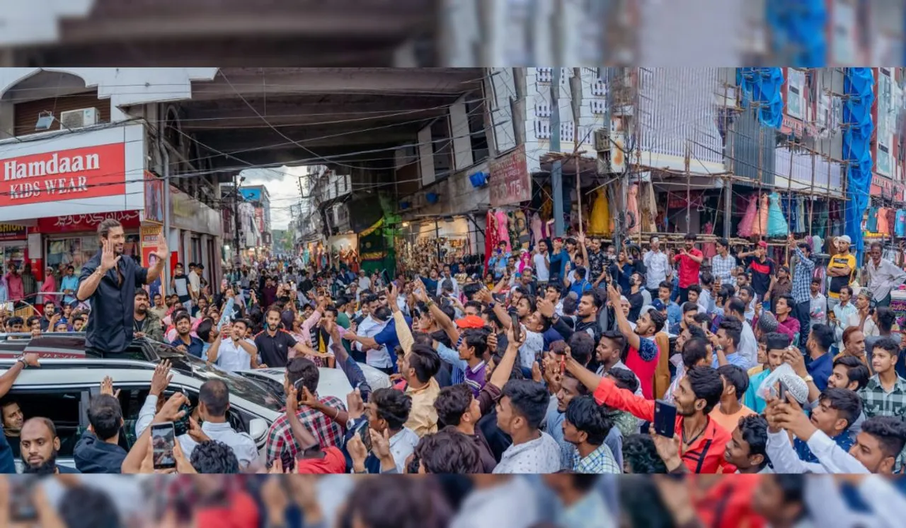 Khuda Haafiz Chapter 2 Agni Pariksha's promotions: Vidyut Jammwal brings Hyderabad to a standstill