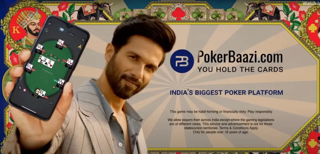 PokerBaazi.com launches new brand campaign – “You Hold the Cards” featuring Shahid Kapoor