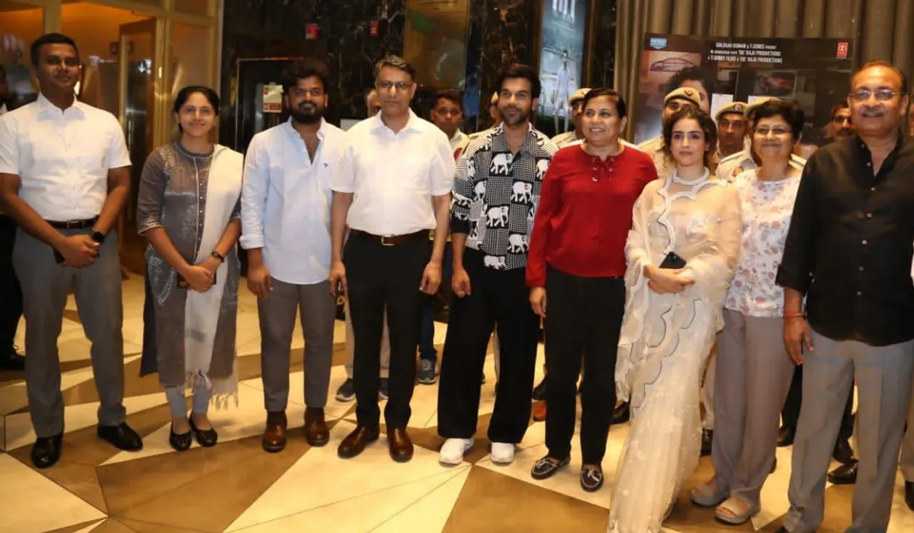 Rajkummar Rao, Sanya Malhotra and Director Sailesh Kolanu meets the Delhi Commissioner ahead of their release HIT: The First Case... BY Shailesh Giri