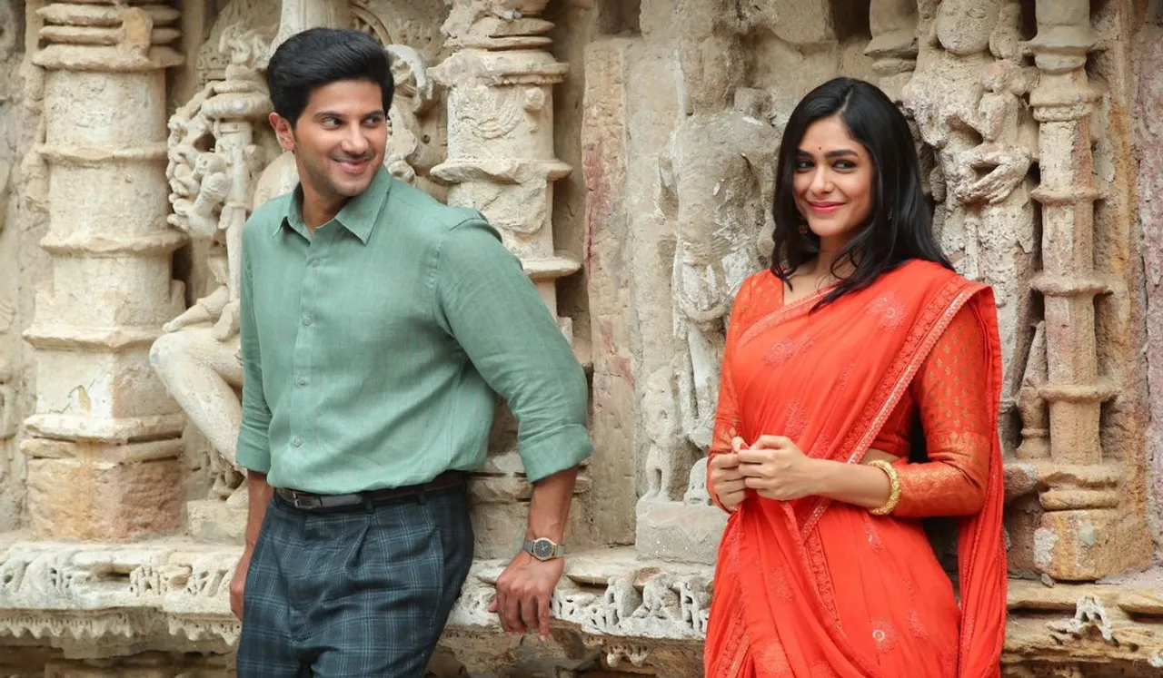 Mrunal Thakur looks stunning with Dulquer Salmaan in her South debut