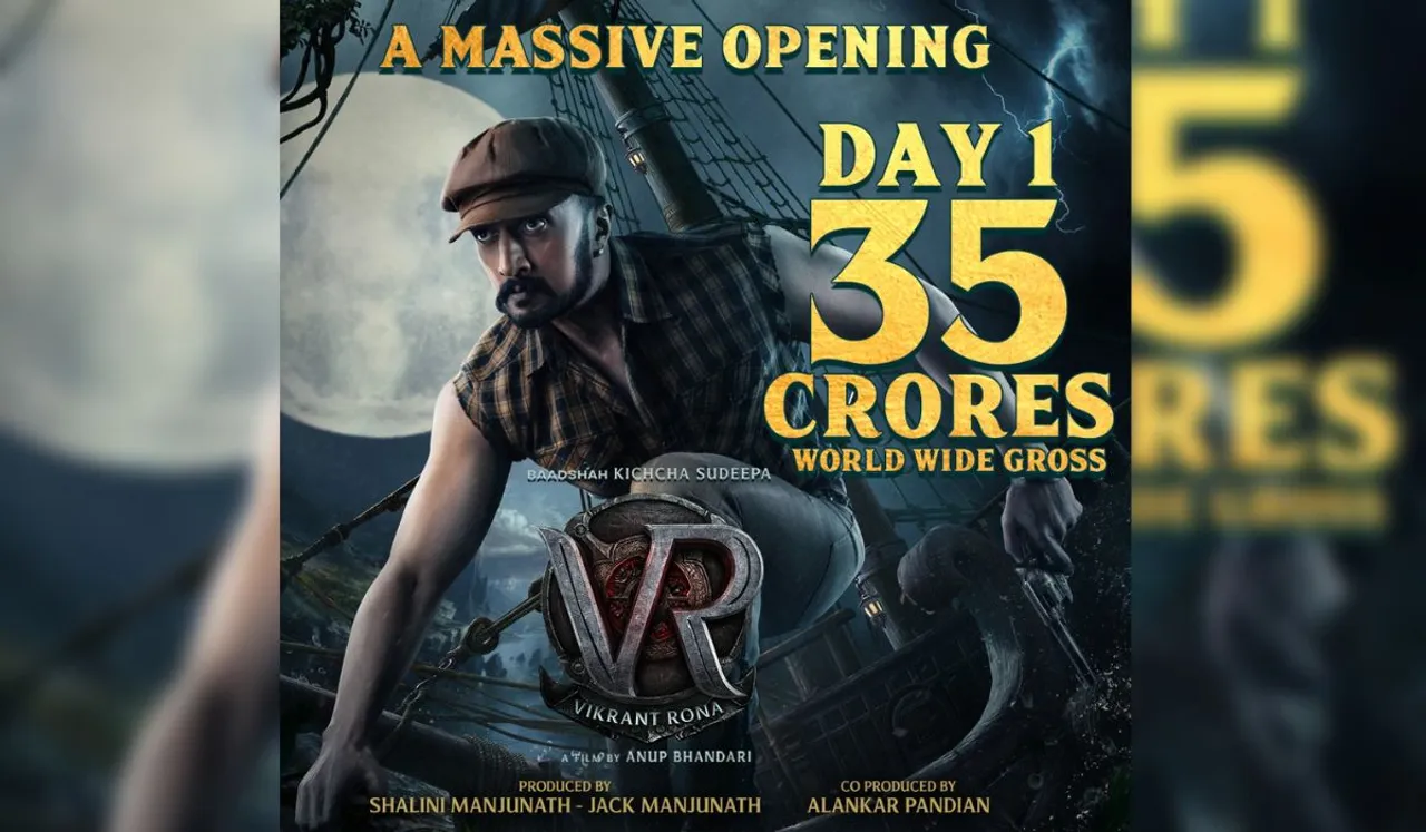 Kichcha Sudeepa’s Vikrant Rona Receives A Massive Opening Of 35 Crores Worldwide