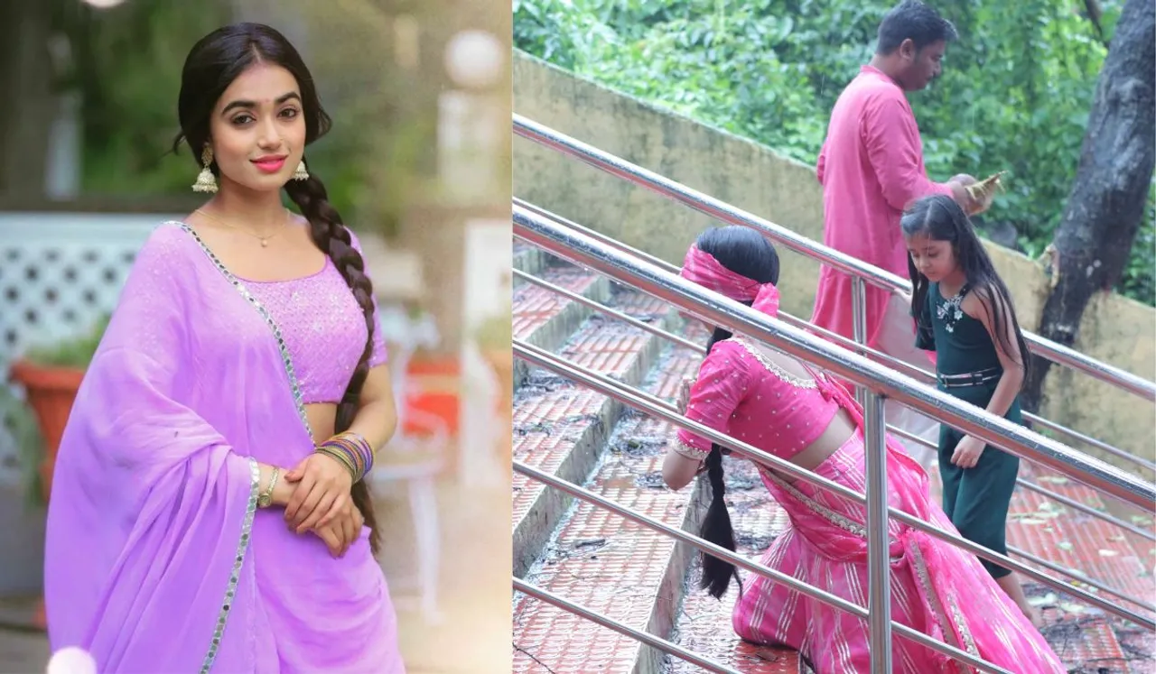 Here is how Neeharika Roy braved heavy rain while shooting for a high-octane rock-climbing sequence for Pyaar Ka Pehla Naam Radha Mohan