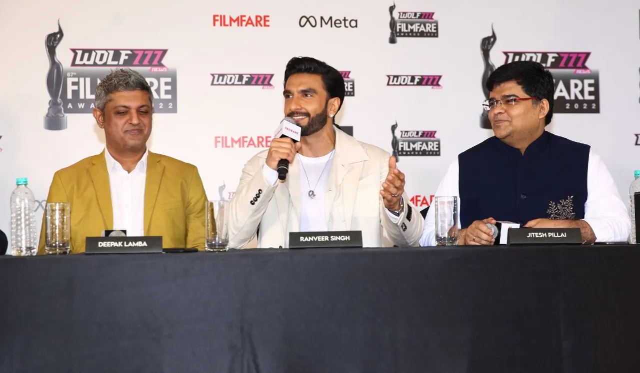 Superstar Ranveer Singh to host Filmfare Awards, Bollywood's most extravagant night, LIVE! At Jio World Convention Centre, Mumbai on August 30