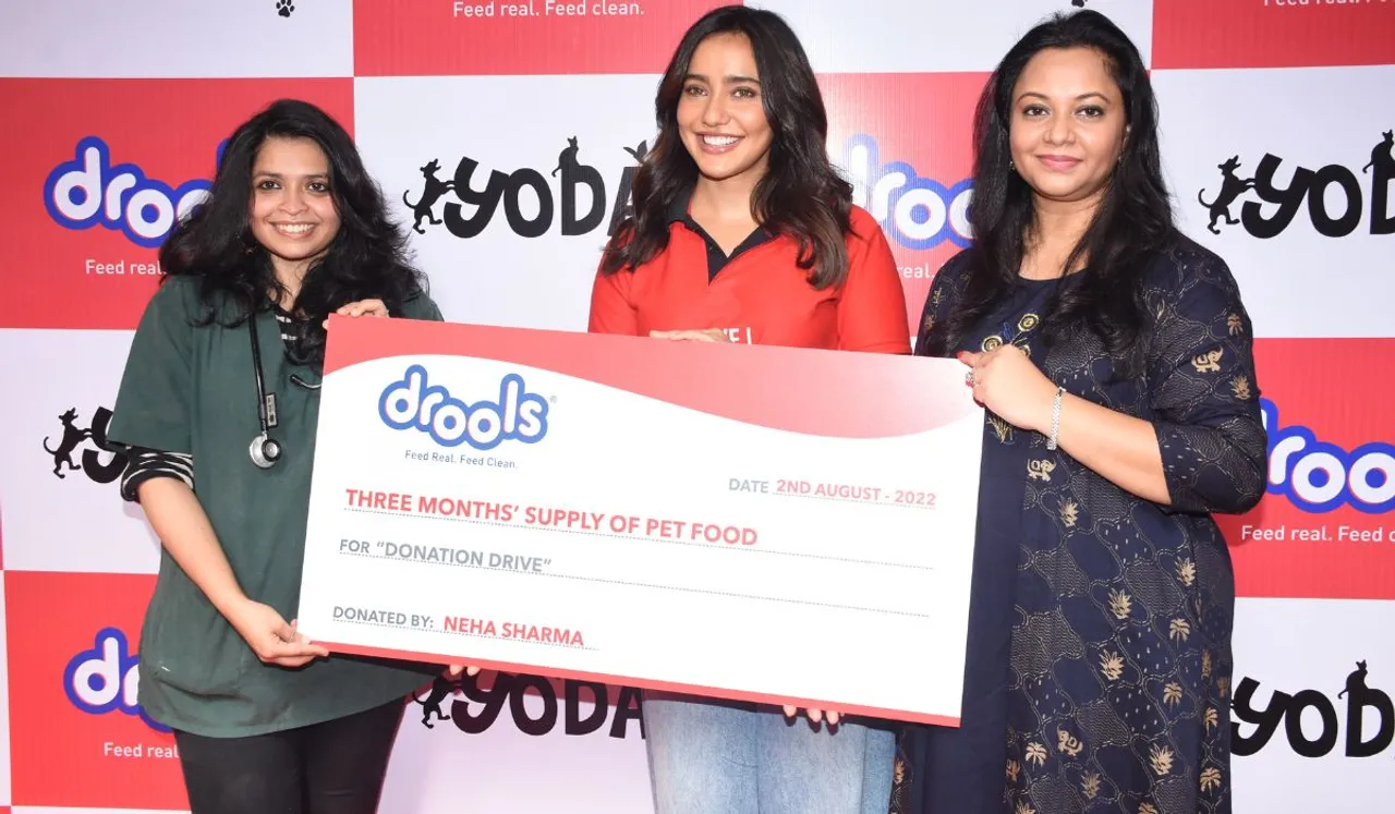 Bollywood Actress Neha Sharma Collaborates with India’s Leading Pet Food Brand Drools® for a Food Donation Drive