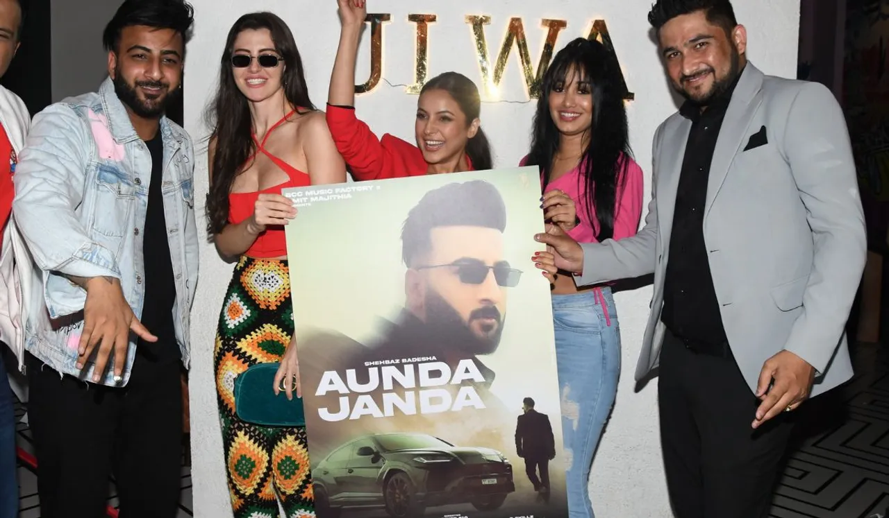 Shehnaaz Kaur Gill launched BCC Music Factory & Amit Majithia presented Shehbaz Badesha's new song "Aunda Janda"