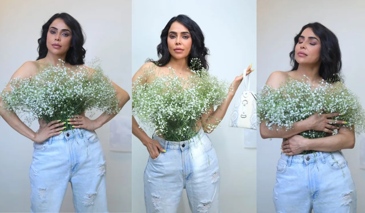 Nikita Rawal covered her body with flowers, crossed all limits of boldness – see photos