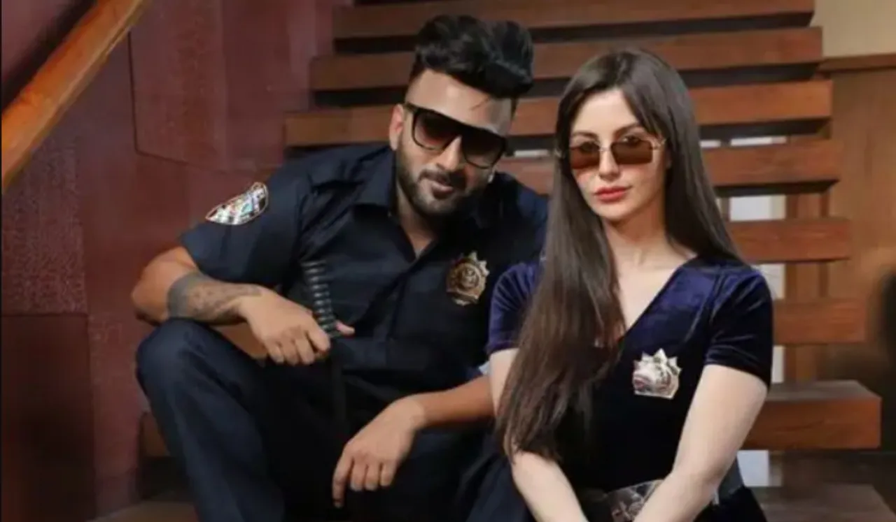 Giorgia Andriani is winning hearts once again with her goofy expressions in a video with Shehbaaz Badesha on his latest released song Aunda Janda- Check out the hilarious video now