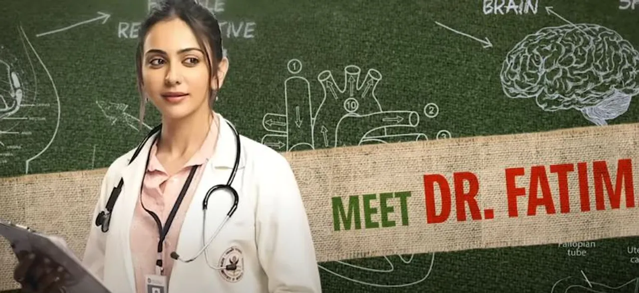 "I have never held such a new-born baby" said Rakul Preet Singh in the BTS video of 'DOCTOR G'