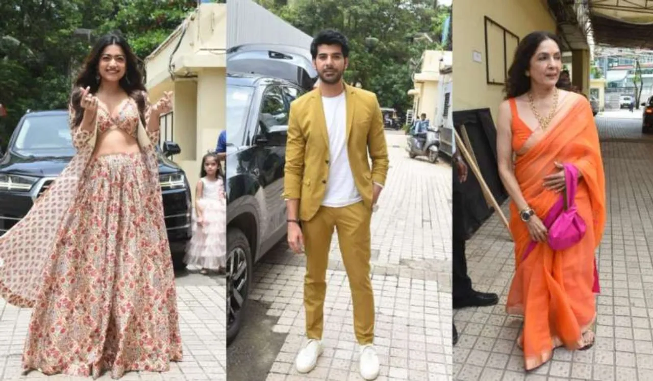 Rashmika Mandanna, Neena Gupta, Pavail Gulati decked up for GoodBye Trailer launch