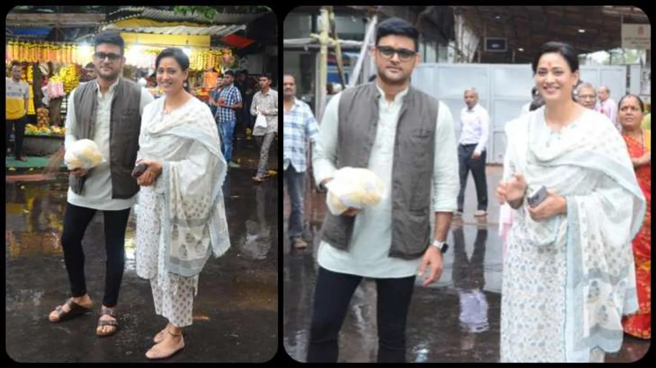 Shweta Tiwari and Manav Gohil visit Siddhivinayak temple to seek Bappa’s blessingsfor their new show Main Hoon Aparajita!