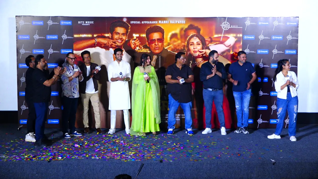 LAUNCH OF HITZ MUSIC LATEST SONG KUDI MERI WITH MANOJ BAJPAYEE,ABHIMANYU DASSANI,DHVANI & VINOD BHANUSHALI,GANESH AACHARYA