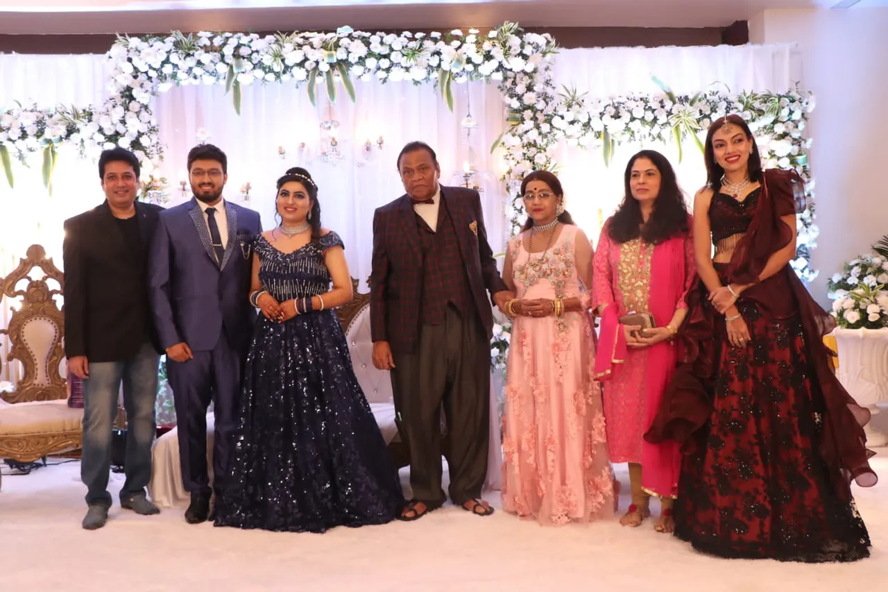 At the wedding reception of Jayshree T and Jayprakash's son Swastik's with Sushruti held at Kohinoor Continental on 19th December (6)