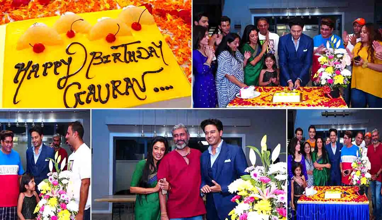 GAURAV KHANNA BIRTHDAY ON THE SET OF ANUPAMA