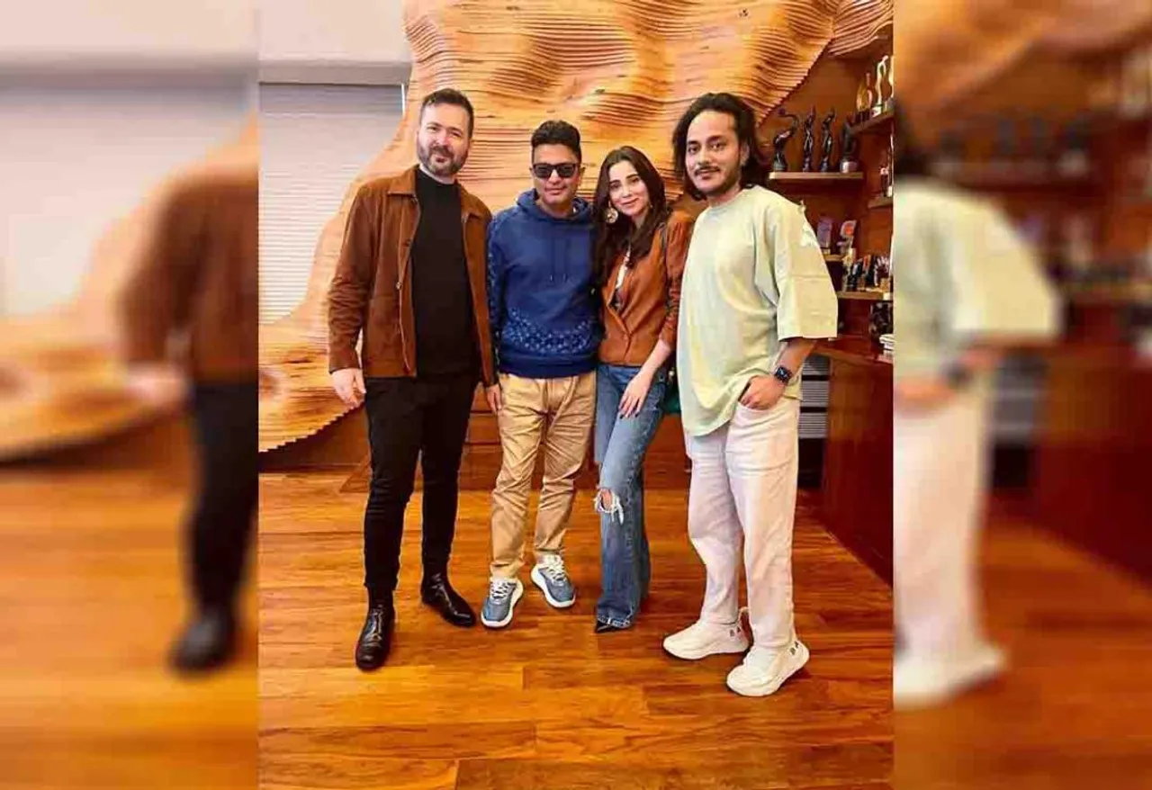 These pictures of Billboard award winner @edwardmayaofficial with #bhushankumar are proof that great music is on its way 😍