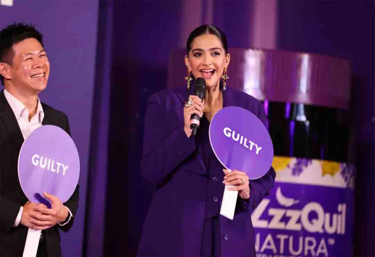 Sonam Kapoor spotted at the launch of Vicks Zzzquil Natura.......