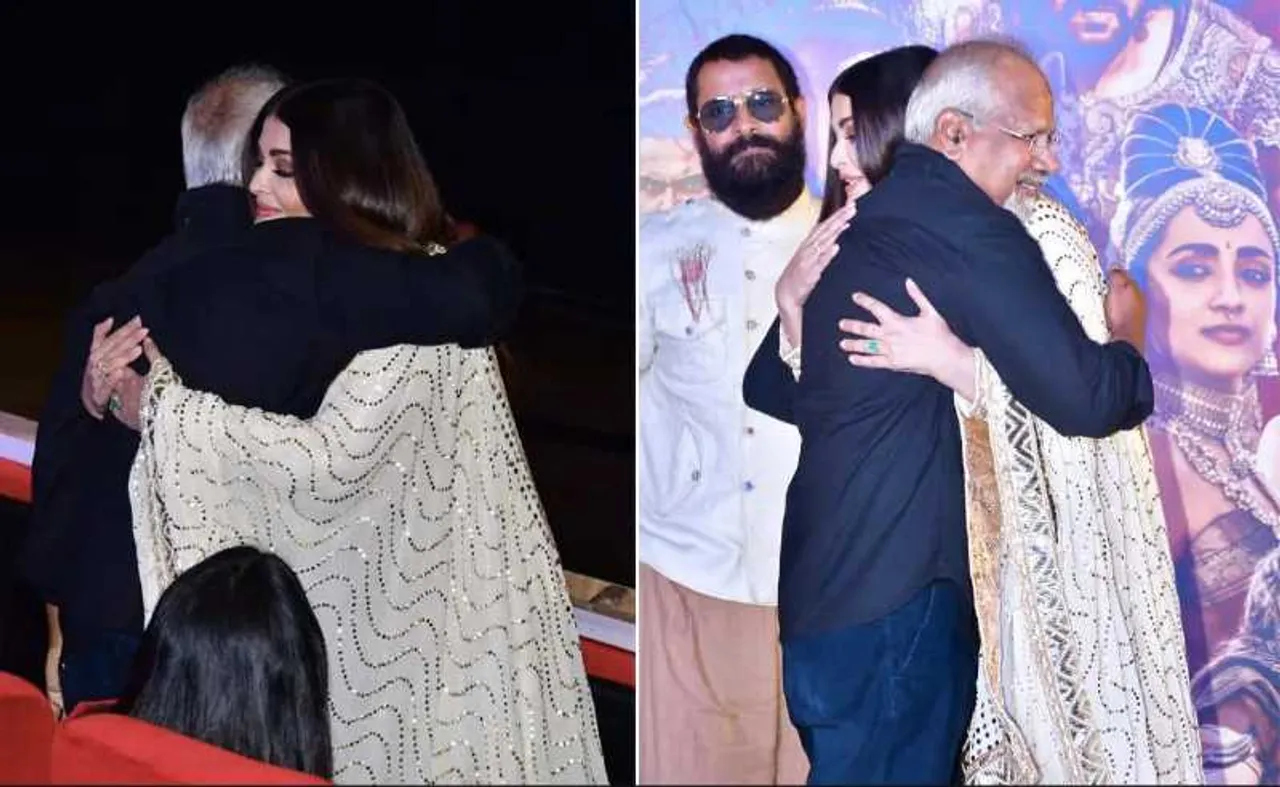 PS-2-- Mani Rathnam hugs Aishwarya Rai Bachchan event