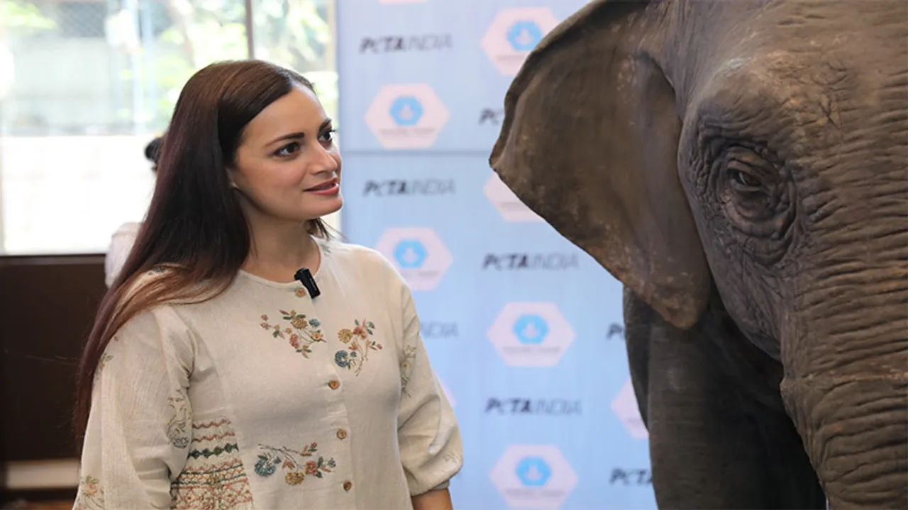 "I voiced Ellie to help children like mine consider the life of a captive elephant," says Dia Mirza