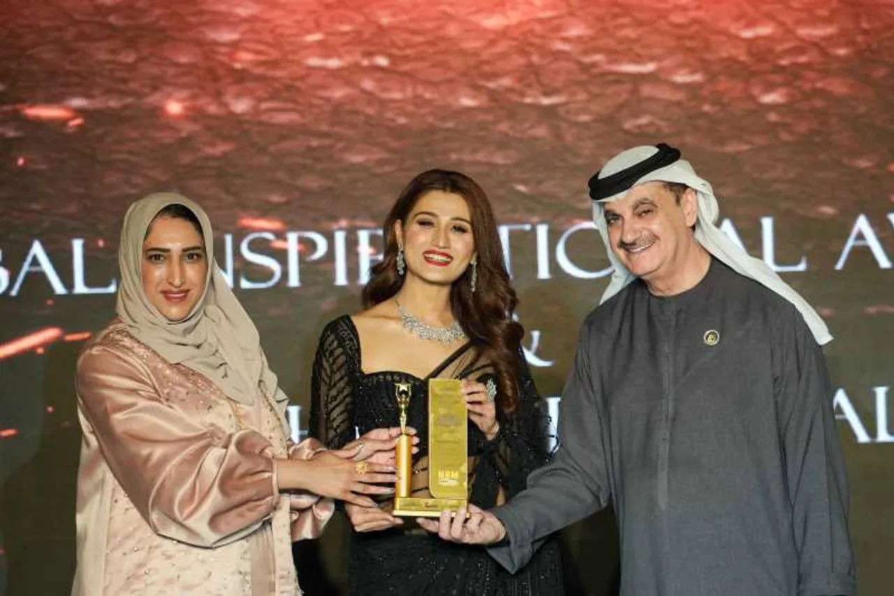 Renowned actor, film producer & social activist, Dr. Arushi Nishank is honoured as a “Fresh Face of Bollywood”