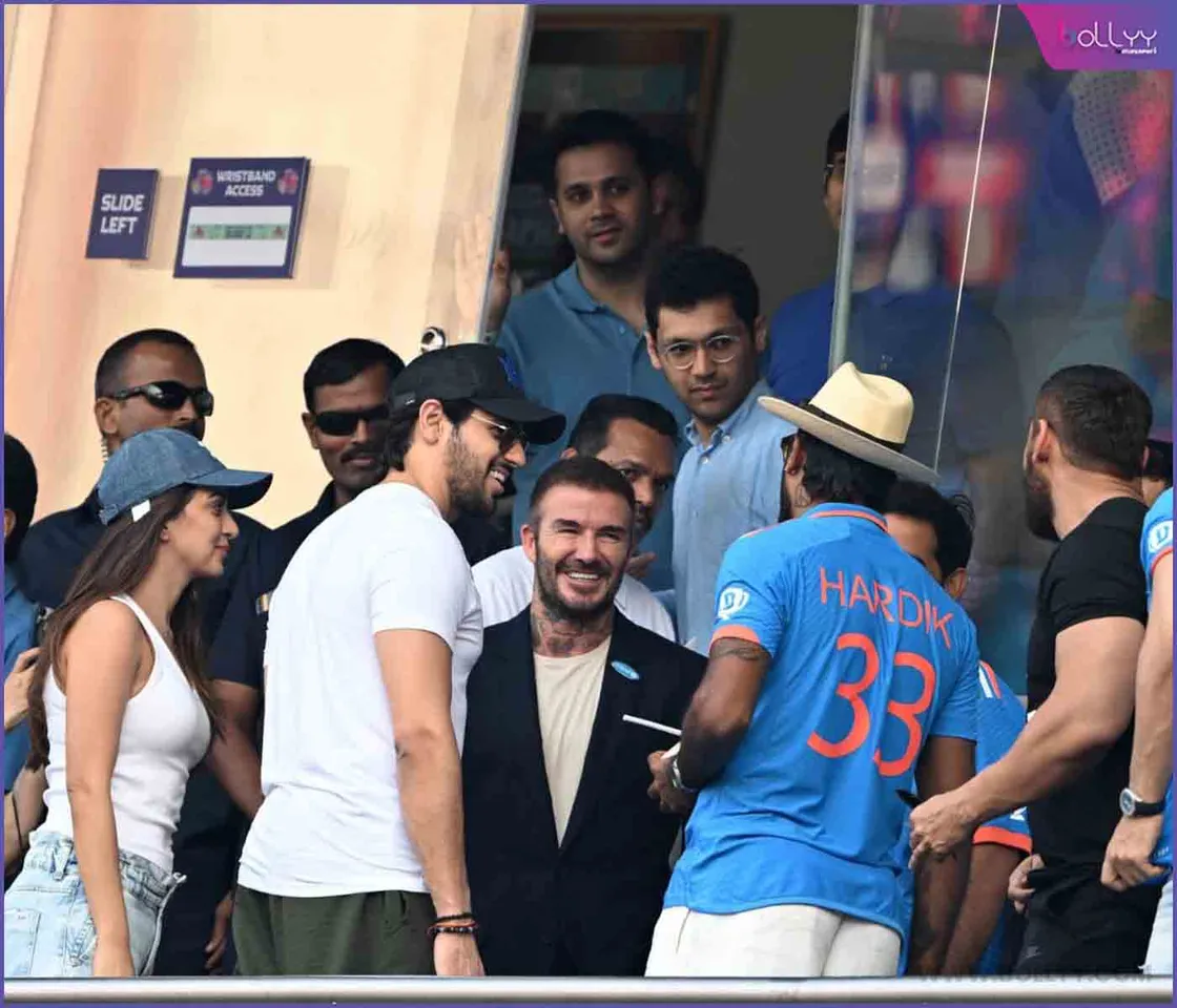 When Bollywood couple Kiara Advani and Sidharth Malhotra took a selfie with football player David Beckham
