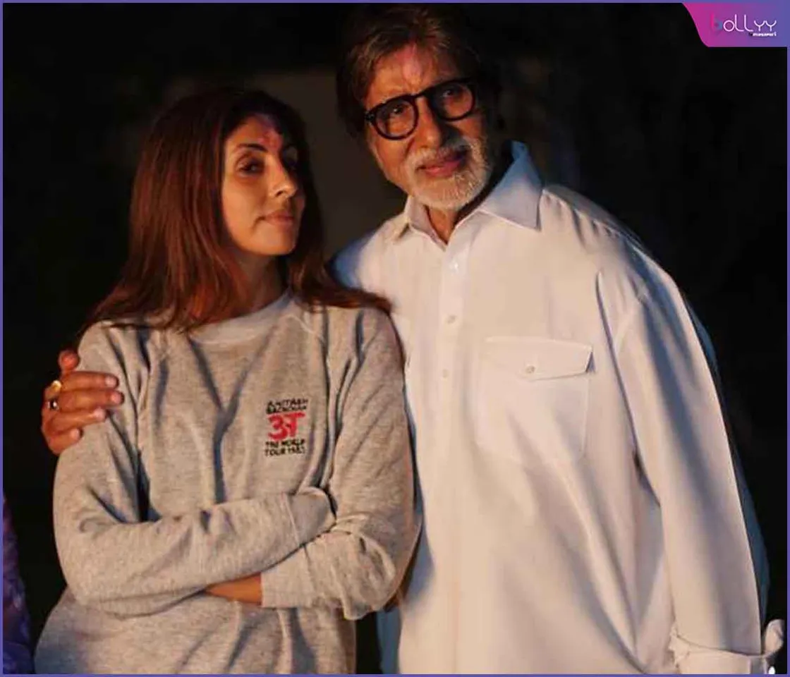 Big B and daughter Shweta