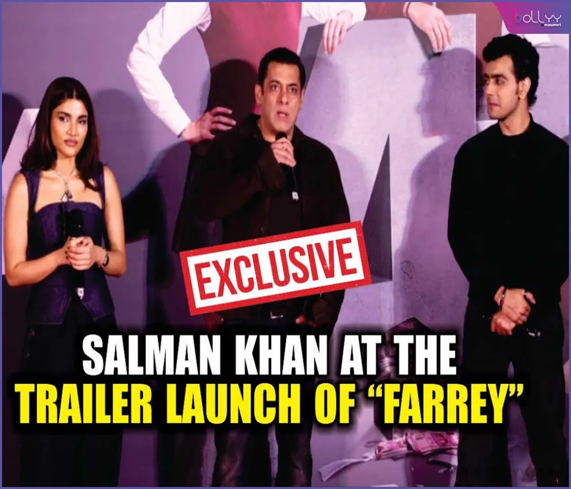 FARREY: Salman arrived at the trailer launch of his niece Alizeh Agnihotri's debut film