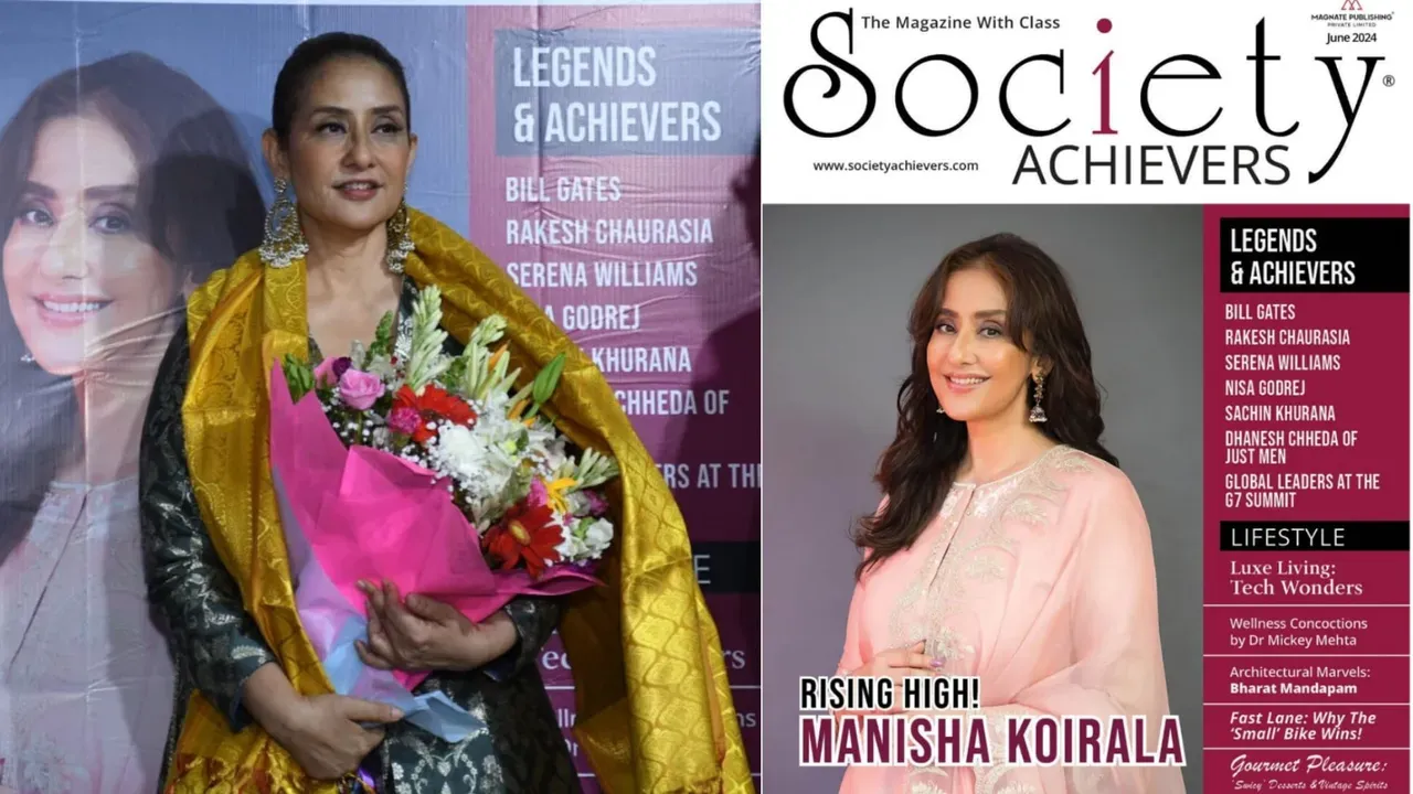 Manisha Koirala at Society Achievers mag event