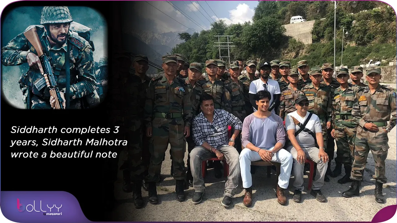 Siddharth completes 3 years, Sidharth Malhotra wrote a beautiful note