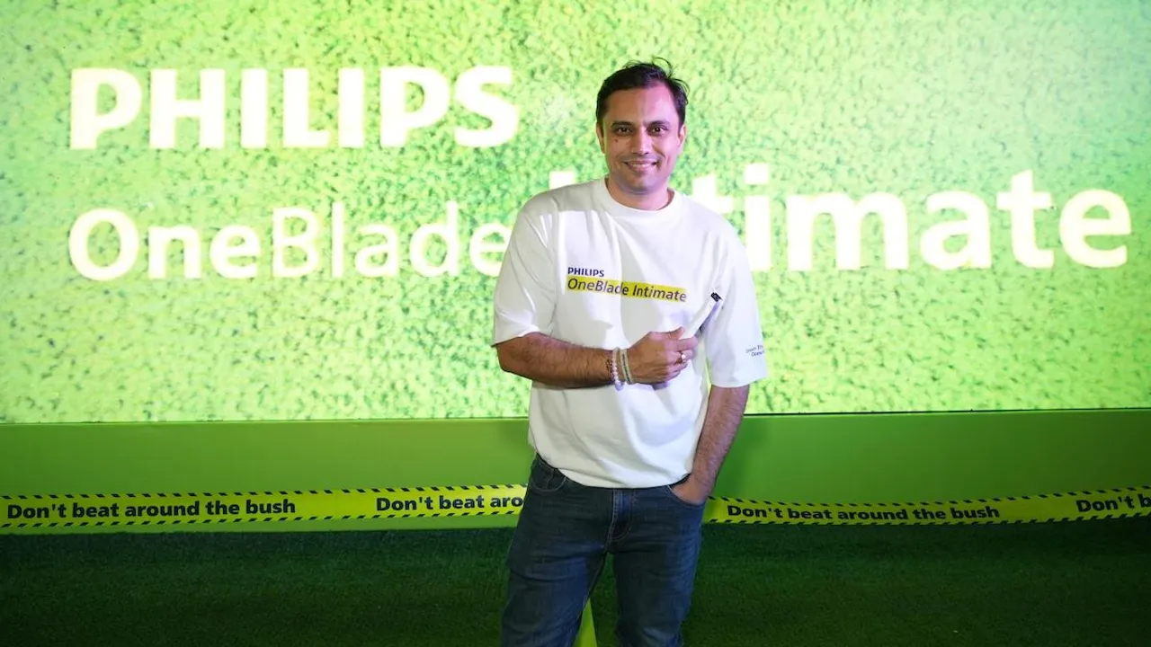Smit Shukla, Head of Philips Personal Health India Subcontinent at the Philips OneBlade Intimate launch event