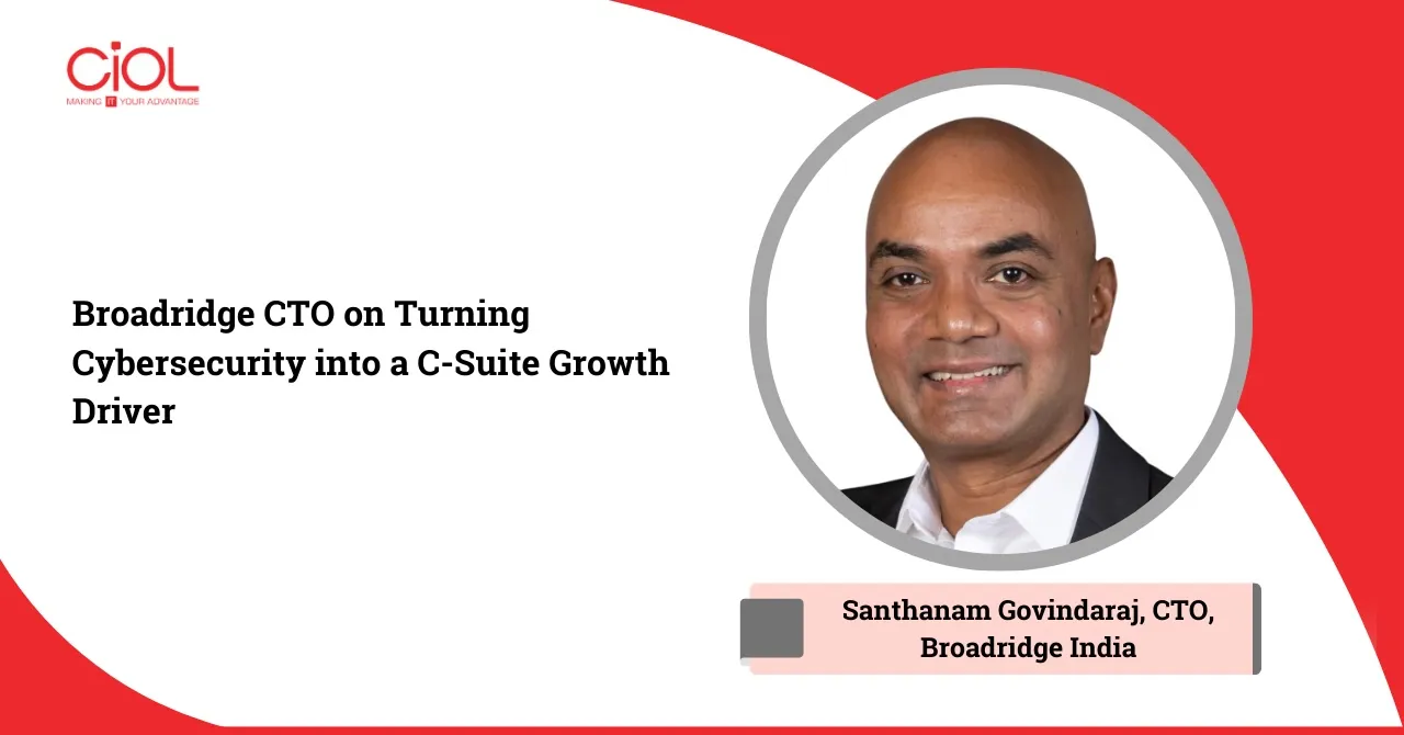 Santhanam Govindaraj, Broadridge India