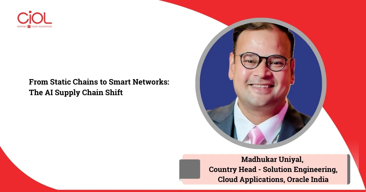 Madhukar Uniyal, Country Head - Solution Engineering, Cloud Applications, Oracle India