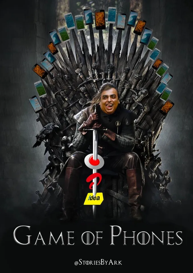 twittGame of phones reliance jio
