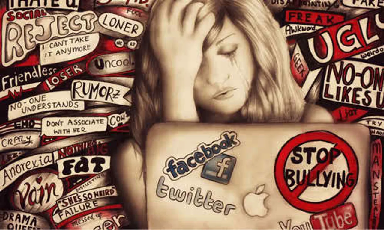 a woman being bullied on social media