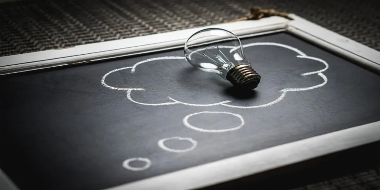 bulb placed on a board