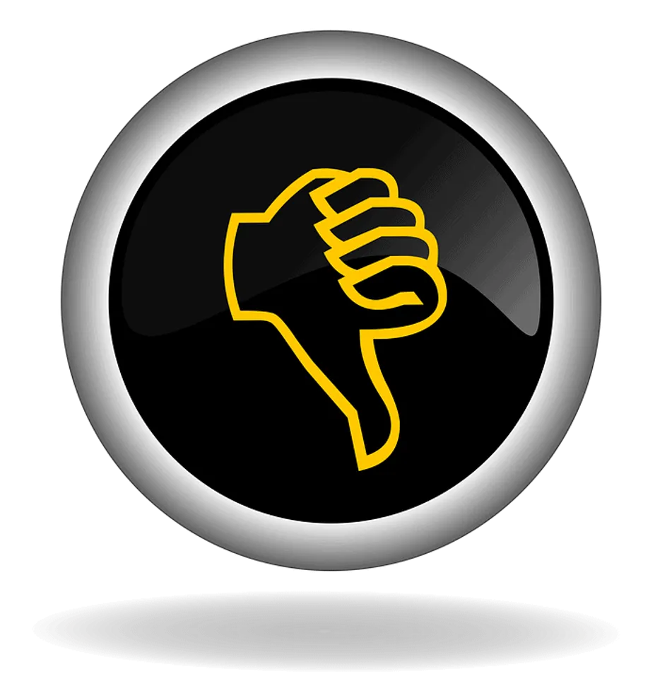 thumb down