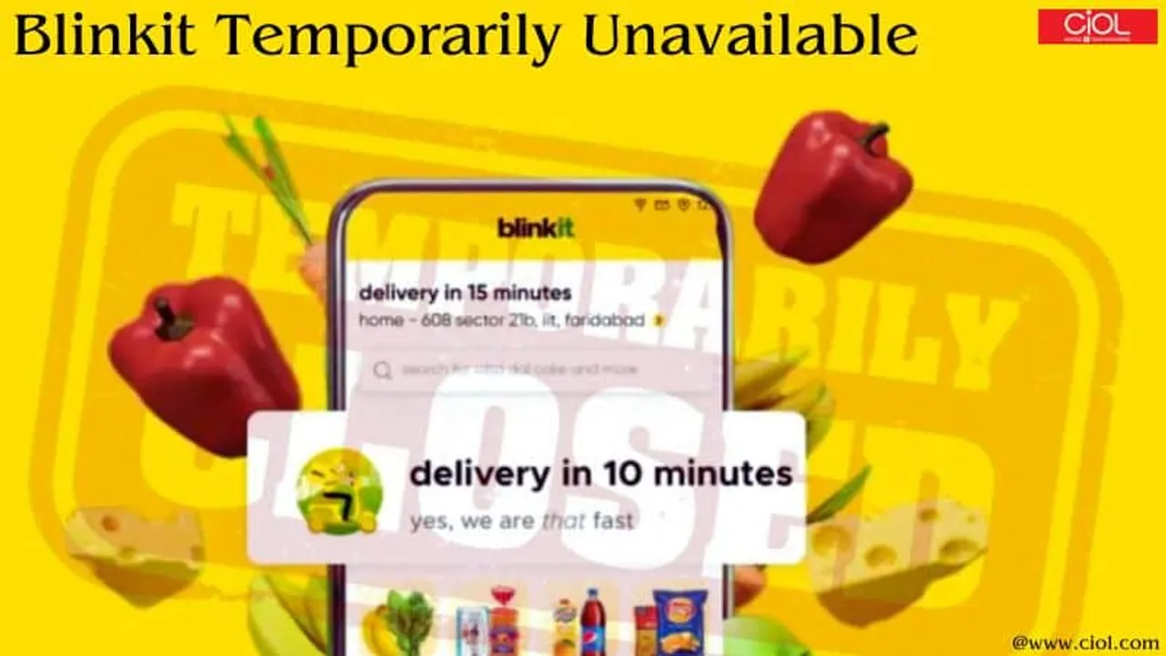 Blinkit Temporarily Unavailable