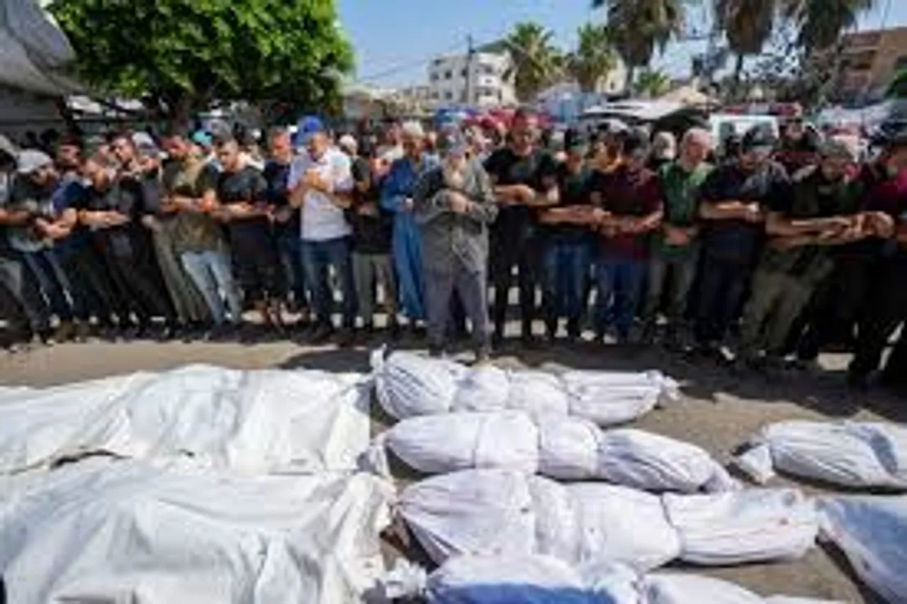 Israeli strike kills at least 33 people at Gaza school  
