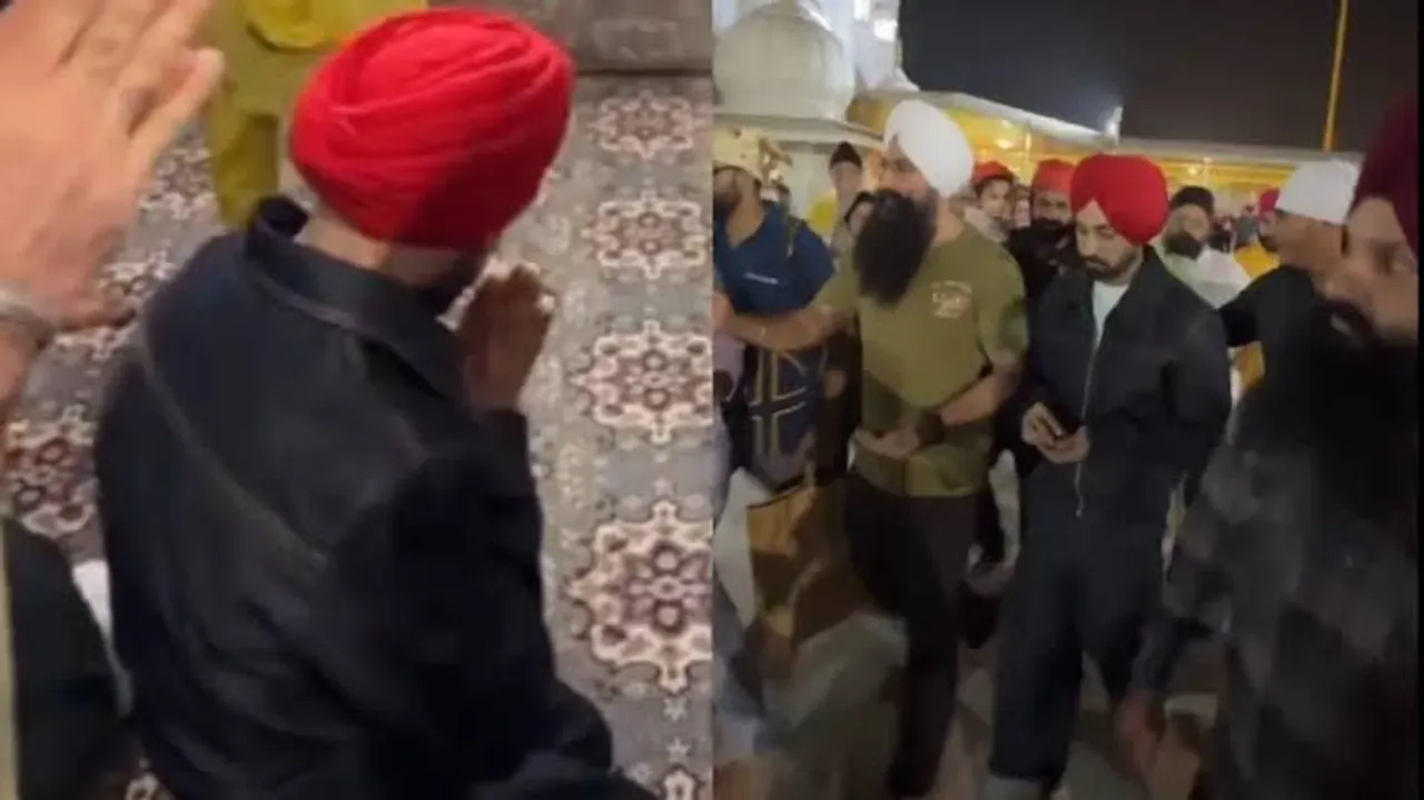 Diljit Dosanjh visits Gurdwara Bangla Sahib to take blessings ahead of his Dil-Luminati Tour 