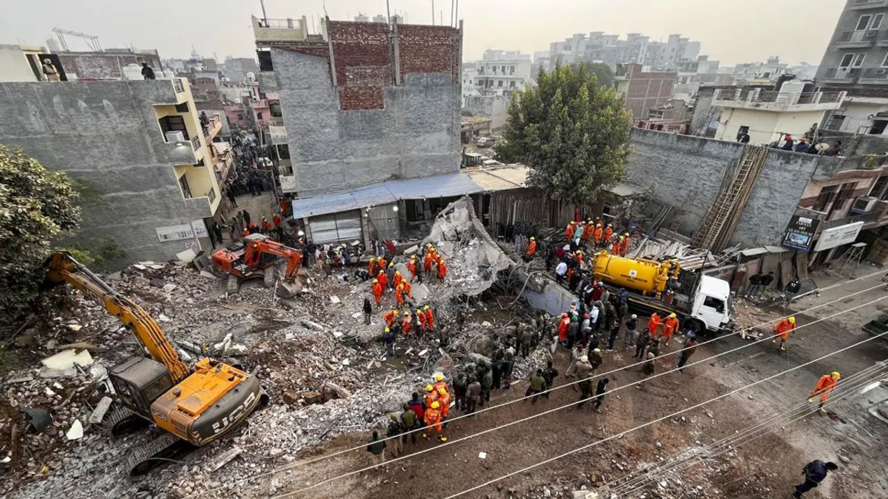 Mohali building collapse: Two building owners booked, rescue ops continue overnight