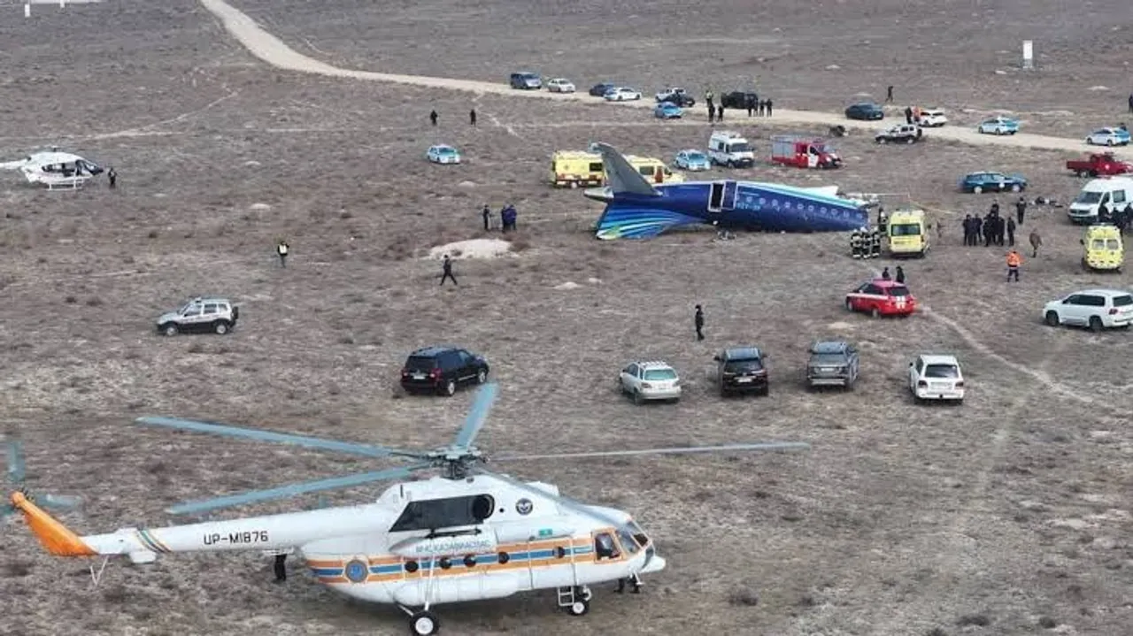 Bodycam footage shows distressing aftermath of Azerbaijan Airlines plane crash in Kazakhstan