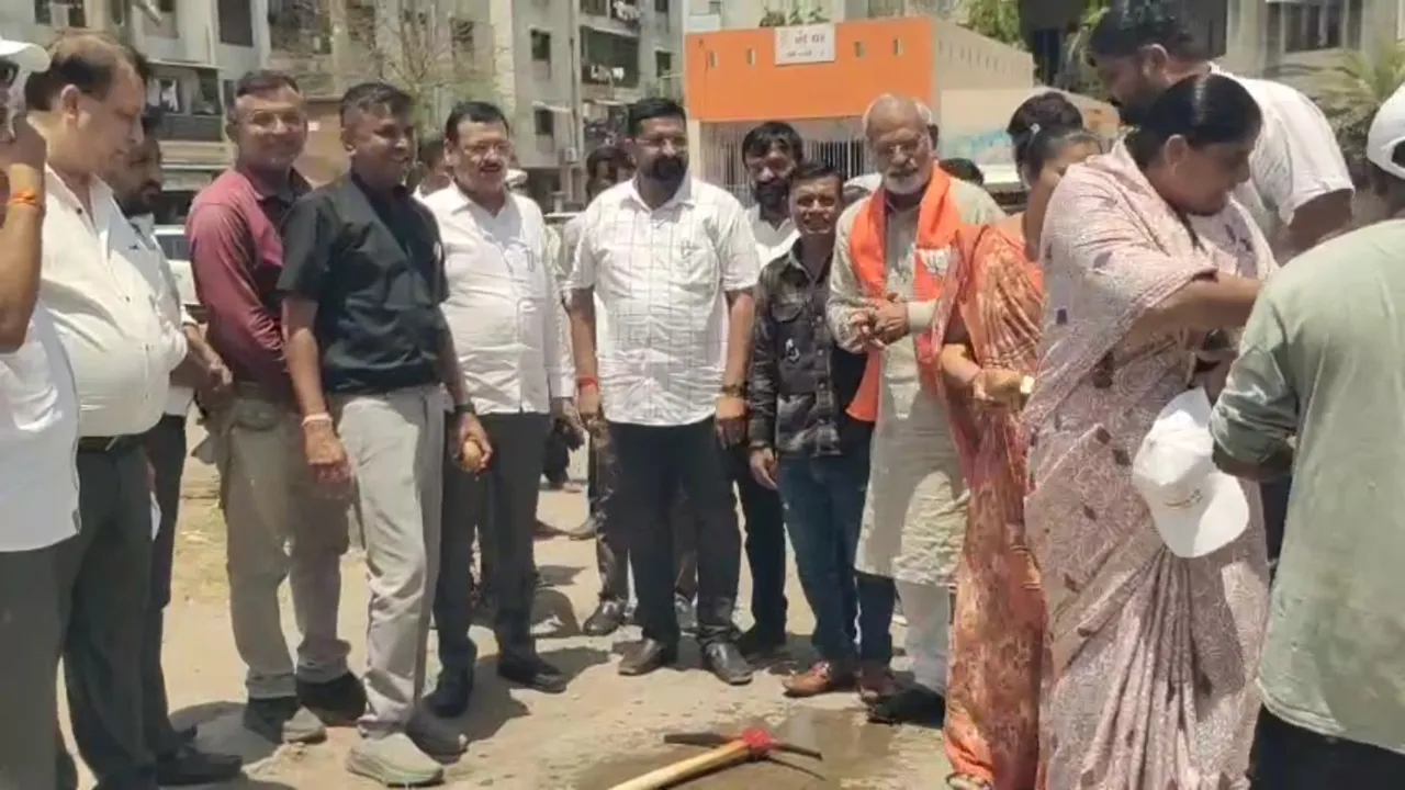 Ankleshwar: MLA Ishwar Singh Patel Lays Foundation for Rs. 1.47 Crore Development Projects in Sai Milan Society
