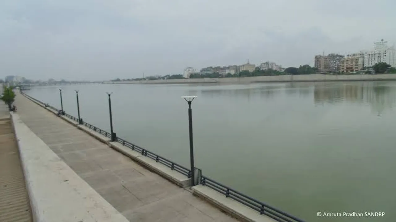 Water drained from Sabarmati for barrage repairs, riverfront dry till June 5