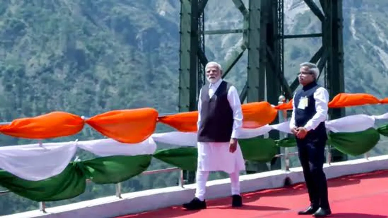PM Modi inaugurates World’s Highest Chenab Rail Bridge, Anji Cable-stayed bridge in J&K