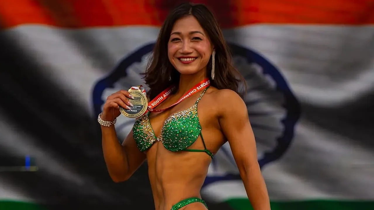 Yajik Hillang bags gold medal at South Asian Bodybuilding And Physique Sports Championships