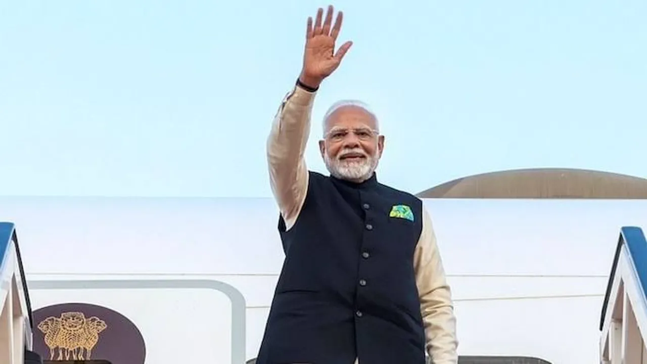 PM Modi leaves on a 5-Day visit to Cyprus, Canada and Croatia
