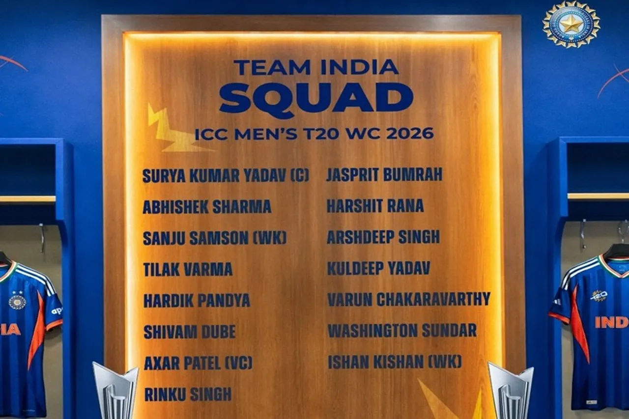 BCCI Announces 15-member squad for T20 World Cup 2026