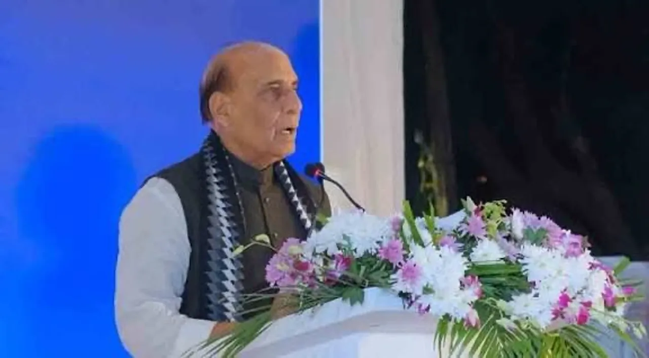 Minister Rajnath Singh Commissions ICG’s first Indigenously Designed & Built Pollution Control Vessel Samudra Pratap in Goa